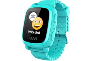 Elari Kids smartwatch with GPS tracker, 2-way audio calls, voice chat, SOS button, bright touchscreen, wrist watch phone for boys and girls KidPhone2 (Green)