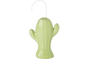 MONTEMAGGI Umidificatore da Termosifone in Ceramica a forma di Cactus Verde Chiaro 13.5X4X18cm
