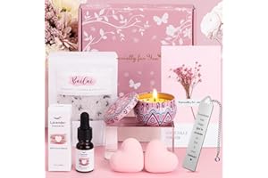 BAICAI Pamper Gifts Box for Women Birthday, Self Care package for Her Pamper Hampers Kit for Women, Ladies Spa Bath Set Wellbeing Get Well Soon Gift for Readers Book Lovers Women Best Friend Bestie Sister
