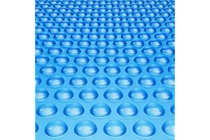 VEVOR Solar Pool Cover, 24 x 12 ft Rectangle Solar Blanket for Pools, Inground Above Ground Swimming Pool Solar Cover, 8 mil Solar Covers Blue