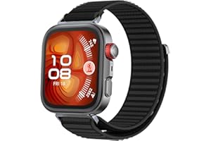 OUTPUTBT Nylon Armband mit Metall Adapter für Huawei Watch Fit4 Pro/FIT 4/Fit 3 Armbänder Sport für Huawei Fit3/Fit4 Ersatzarmband für Herren Damen Original
