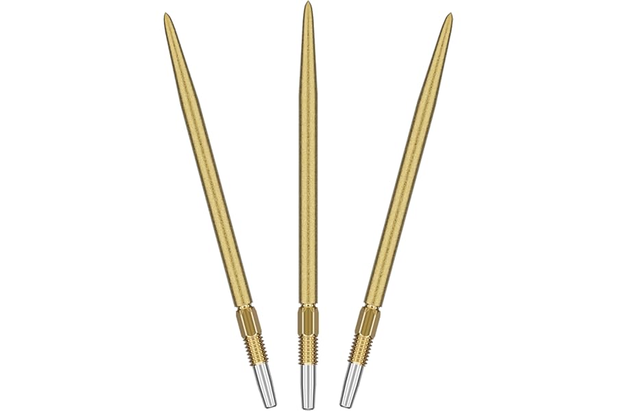 Target Darts Swiss Point SLK Luke Littler Dart Points (3 Pack Set of Tips) 30MM/35MM/42MM – Gold/Silver/Black | Rough Textured Dart Points, Replacement Steel Dart Tips, Professional Dart Accessories