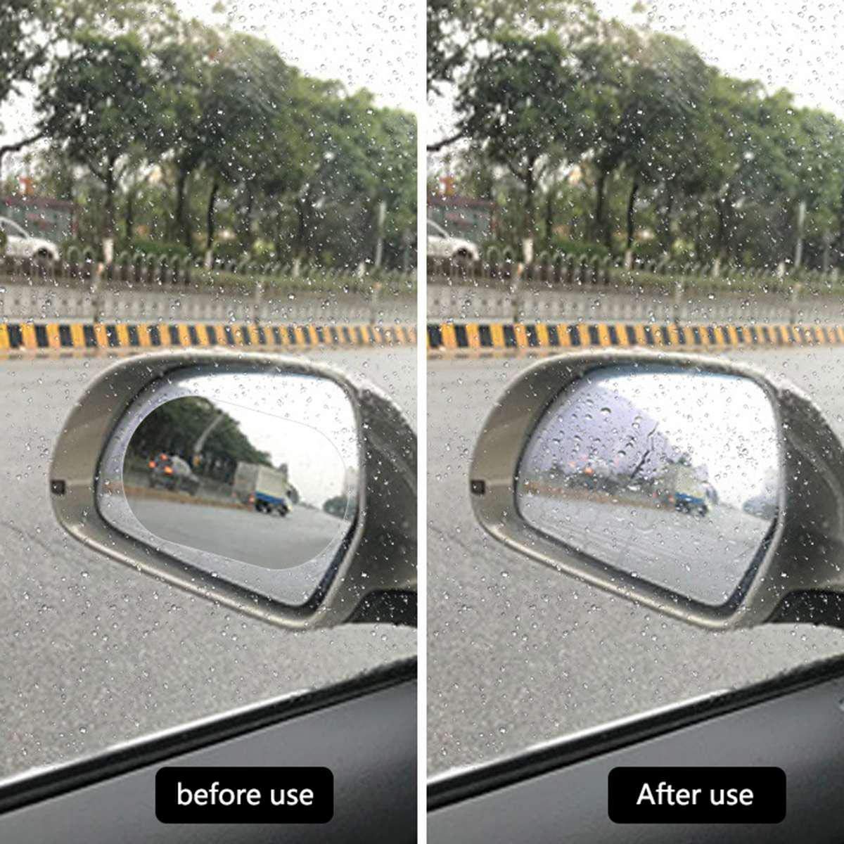 CS GLARE Anti Fog Film, Rearview Mirror Waterproof Film Anti-glare Anti Dust Anti-Water Mist Film Rearview Mirror Side Window Protective for All Automobile and Vehicle (Set of 2) - Image 10