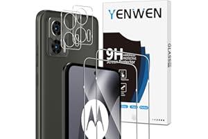 Yenwen Folia ochronna do MOTO EDGE 30 NEO do szkła pancernego, 2 sztuki folii pancernej z 2 sztukami ochrony aparatu, twardość 9H, szkło ochronne odporne na zarysowania folia HD przezroczysta ochrona
