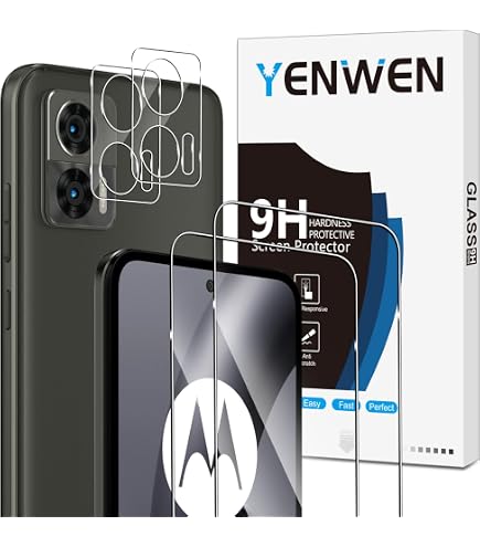 Mr.Shield Vetro Temperato Per Motorola Edge 30 Neo/Lite | 3 Pezzi | 9H, Anti Impronte, Senza Bolle, HD - 4