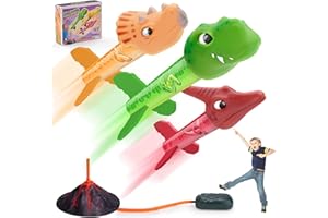 Ciiokjnm Rocket Launcher Outdoor Toys, Toys Gifts for Boys Girls 3 4 5 6 7 8 Year Old Toys, Garden Toys Stomp Toy Rockets Toys
