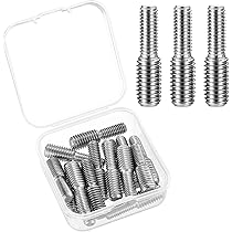 PATIKIL Gewindebolzen M3x0.5 Zu M6x1 - 10 Stück Edelstahl Adapter Für Möbelmontage