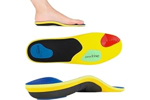 23GUANYI Plantillas Ortopédicas Plantillas Deportivas,Ortopédicas de con Amortiguación para Fascitis Plantar, Dolor de Talón, Pies Planos, Alivio del Dolor de Pie, para Mujeres y Hombres