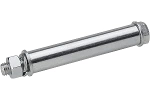 Metafranc Axel Ø 20 mm x 89 mm – galvaniserat stål – axelset | Skottkärrehjulstillbehör – reservaxel 20 till 12 – axelset för skottkärrehjul – i en uppsättning – 20 mm – 89 mm
