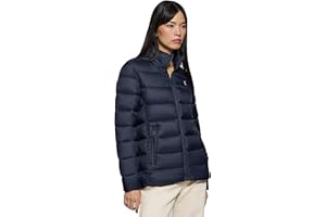 Polo Club Chaqueta Ultralight de Mujer con bordado y cierre Cremallera - Abrigo Invierno