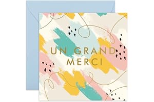 Central 23 - Carte de remerciement individuelle - Un grand merci - pour les infirmières, les médecins, les mariages, les fêtes de bébé - Carte de remerciement - Intérieur vierge