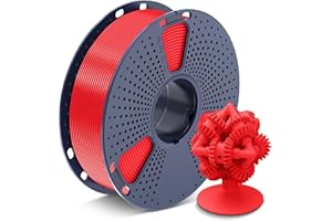 SUNLU ASA Filament 1,75 mm, odporny na promieniowanie UV/deszcz/ciepło filament do drukarek 3D, wytrzymały filament 3D, szpula 0,9 kg (ASA Czerwony)