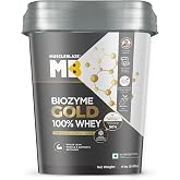MuscleBlaze Biozyme Gold 100% Whey Protein Powder, Double Rich Chocolate (4kg / 8.8lbs) | 26g Protein Per Scoop | Whey Isolat