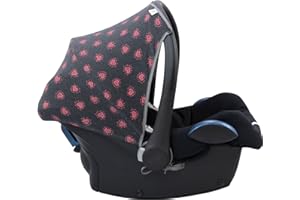 JYOKO KIDS Capot Compatible avec MAXICOSI CABRIOFIX Fluor Heart
