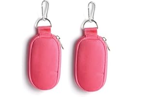 Cokritsm Caja para Aceite Esencial Organizador, Mini tamaño de Viaje, 2 Piezas Rosa Caja de Almacenamiento, También Aptos para Botella de Rodillo, Aceite Esencial 2ml 3 ml