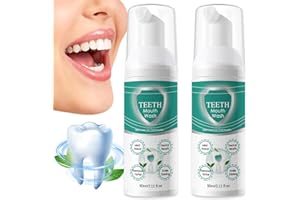 CLAVOIZ Jorondy Teeth Mouthwash, Neslemy Gum Shield Therapy Gel, Teethaid Mouthwash, Teeth Whitening Mousse Foam, Calculus Removal, Eliminating Bad Breath, Preventing-Healing Caries (2pcs)