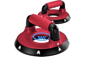 ‎READAEER 360° Verstellbare Liegestützgriffe - Oberkörper Trainingsgerät für Brust, Rücken, Schultern, Bizeps & Trizeps, Abnehmbare Silikon-Griffe, Rutschfeste Gummifüße