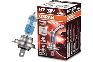 OSRAM NIGHT BREAKER LASER, H7 Halogenowe źródła światła, 64210NL, 12,0 V, Składane pudełko (1 lampa)