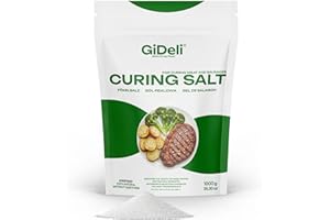 ‎GIDELI GiDeli Pökelsalz 1kg Nitritpökelsalz für Fleisch, Wurst & Schinken Profi-Qualität Feinkörnig Perfekt für Trockenpökelung & Nasspökelung