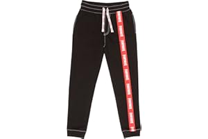 Fortnite Text Logo Boys Jogging Bottoms Black Pantaloni Sportivi Bambini e Ragazzi