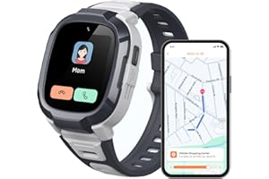 Mibro Kids Watch Phone P6 Montre Connectée Enfant 4G Caméra 2MP, Localisation GPS 7-en-1, Alerte SOS, Autonomie 5 Jours Usage Quotidien, Étanche 2ATM - Idéal Sécurité et Communication (Gris)