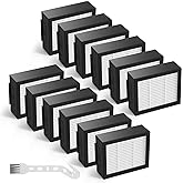 12 paket yedek HEPA filtre iRobot Roomba evo, i, e, j Serisi: E5 E6 E7 i1 i3 i4 i5 i6 i7 i8 j7 ve All Plus S&uuml;r&uuml;m Robotik S&uuml;p&uuml;