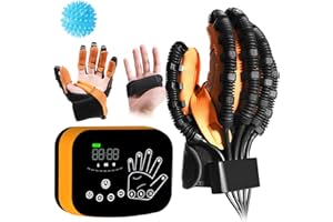 COMMSIN Versione Aggiornata Guanti robotici per la riabilitazione funzionale delle dita e delle mani in pazienti con artrite, emiplegia da ictus Guanti riabilitativi per esercizi di riabilitazione