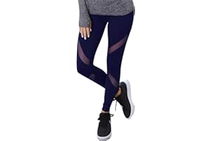 GoVIA Legging pour Femme Pantalon de Course à Pied Pantalon de Sport Respirant Pantalon de Yoga Fitness Taille Haute Long Rayures 4106