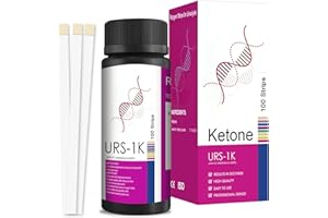 PEUTPY 50 pièces Bandelettes de test cétone, Opération simple, Détection à domicile