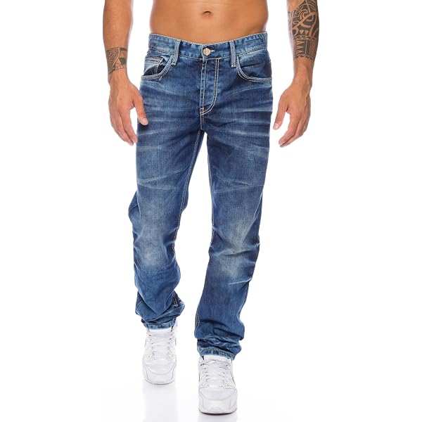 S.Oliver Herren Jeans Slim Fit "Keith" Blue – 5-Pocket Design, Mid Rise, Größe 29
