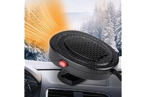Shinehalo Car Heater, Portable Car Heater, Plug In Car Heater, 12V 150W Auto Car Heater Defroster for Car Windshield Fast Heating/Cooling Defrosting Defogging