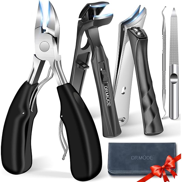 Winkelkopf Nagelknipser Für Dicke Nägel - Edelstahl-Zehennagelschere Mit Langem Griff, Perfekt Für Fingernägel & Fußnägel