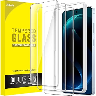 JETech Screen Protector Guard for Samsung Galaxy S26 Ultra, 3-Pack | 9H Tempered Glass, HD Clear, Anti-Scratch Protection, Easy Installation Tool