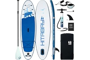 HITABAY Tavola SUP con Accessori Completi, 290cm e 320cm e 335cm SUP Gonfiabile Adulti, Carico Massimo 150kg Tavola da Surf