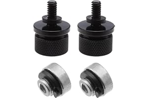 Be In Your Mind Motorrad Sitz Befestigung Schrauben Muttern Set mit C-Clips Unterlegscheibe 59768-97 CNC Aluminium Billet 6mm Gewinde