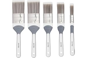 Harris Seriously Good Paintbrush Set, 5 Brush Pack, 1 x 0.5, 1 x 1, 1 x 1.5, 2 x 2 Paint Brushes