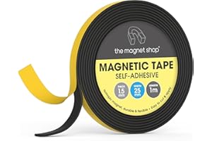 Samoprzylepna taśma magnetyczna 25 mm marki The Magnet Shop® (1 m)