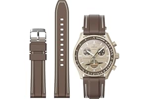 STANCHEV Correa para Omega x Swatch MoonSwatch/Reloj Rolex/Reloj SEIKO 20mm, Correa de silicona de repuesto para reloj Omega X Swatch Moonswatch Speedmaster de liberación rápida