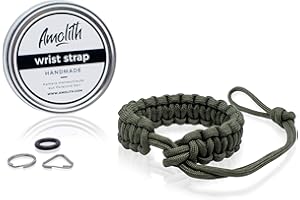 Amolith Kamera-Handschlaufe aus Paracord Flechtmuster: Cobra | Handgelenkschlaufe Kameraschlaufe Kameraband Trageschlaufe | AML-8315
