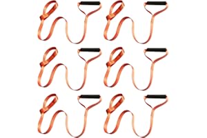 SUNOYA 6 Stück Deer Drag, Zugseil, Hirsch-Schleppseil, Jagdzubehör Seil Hirsch-Zuggeschirr Jagdausrüstung Bergehilfe Ziehgurt Abzieher Mit Komfortgriff Für Die Jagd Im Freien(Orange, 150cm)