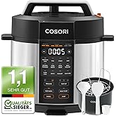 COSORI Schnellkochtopf, 9-in-1, Multikocher mit 14 Funktionen, 5,7 L Pressure Cooker, Reiskocher, Dampfgarer, Joghurtbereiter