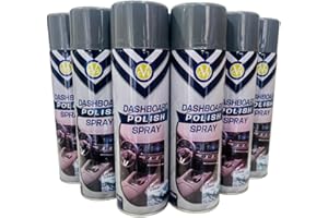CVS2020.COM CVS Dashboard Shine Silicone Spray: Cleans, Shines & Protects Car Interior Trim | Restores Luster | Car Interior Cleaner - Removes Dirt, Dust & Residue | Scented - 500ML (OCEAN, Pack of 6)