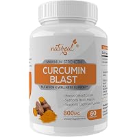 Natureal Curcumin Extract 800 mg Capsules for Enhanced Bioavailability & Cognitive Functions | Anti-Inflammtory & Anti-Oxidant - 60 Capsules