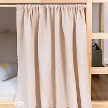 Limmaland Musselin-Vorhang für IKEA KURA Kinderbett - Creme