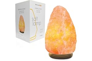 SourceDIY Salt Lamp 7-10 Kg Himalayan Natural Pink Crystal Rock Night Light Bedside Table Lamp for Indoor Bedroom Decor - Comes with Button Control Light Fitting