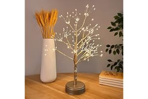 NEWNEN Beleuchteter Birkenbaum, 170 LED Bonsai Baum Licht USB Birkenbaum mit Lichtern Verstellbare Äste Batteriebetrieben Dekobaum Belichtet Kleine Baumbeleuchtung Innen Deko (Warmes Weißes)
