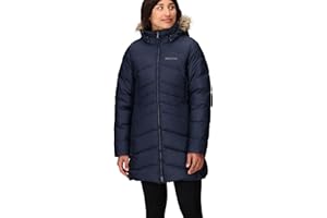 Marmot Kobiety Wm's Montreal Coat, Lekka Kurtka Puchowa, Sprężystość Puchu 700 Fp, Ciepła Parka, Stylowy Płaszcz Zimowy, Wodoodporny, Wiatroszczelny, Midnight Navy, S