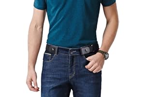 WERFORU Ceinture Homme Élastique Sans Boucle - Ceinture Ajustable Invisible pour Hommes