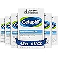 Cetaphil 6 x Gentle Cleansing Bar for Facial and Body Cleansing 4.5 oz.