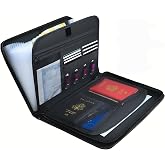 A4 Fireproof Document Bag with 13 Compartments and Zipper, Water Resistant with Compartments, A4 Size Silicone Glass for Offi